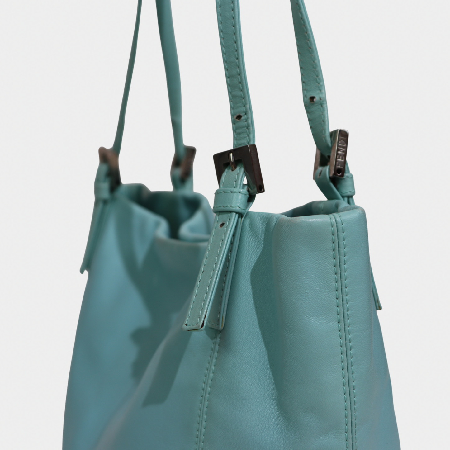 Fendi Tiffany Blue Nappa Mini Tote