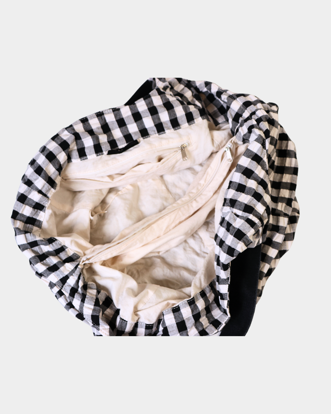 Comme des Garcons Tricot Gingham Tote Bag