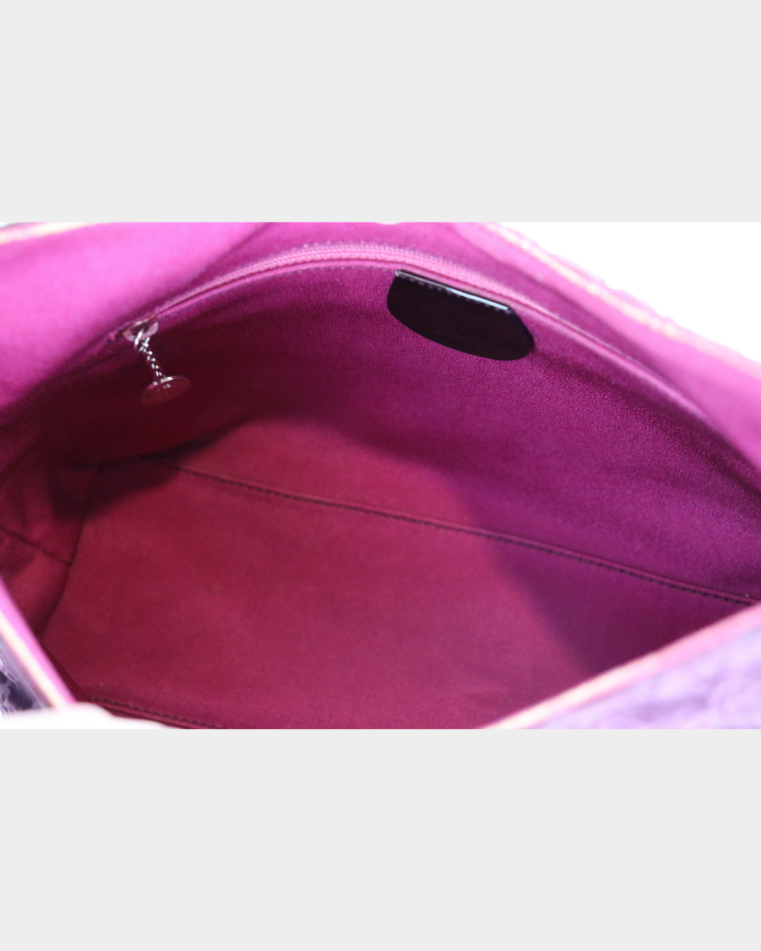 F/W1997 Gucci by Tom Ford Purple Velvet GG Monogram Shoulder Bag
