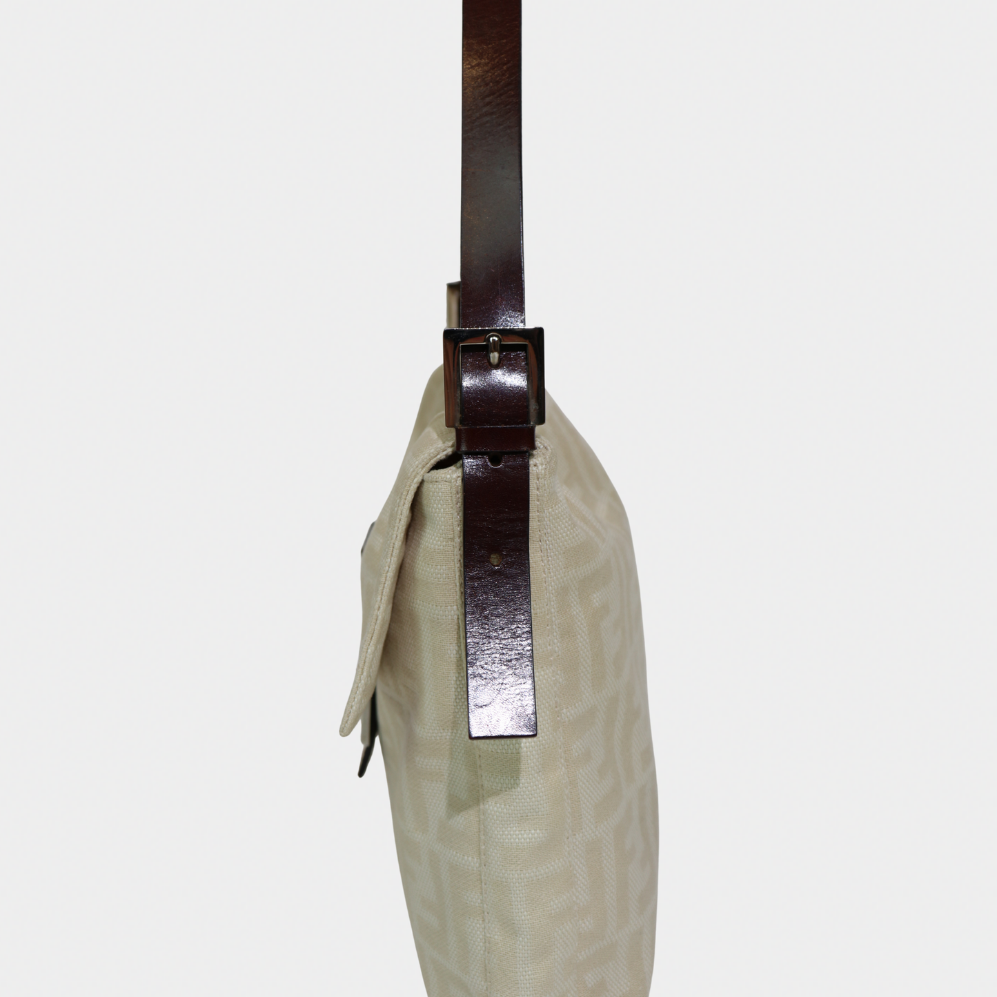 Fendi Zucca Cream Mamma Style Shoulder Bag