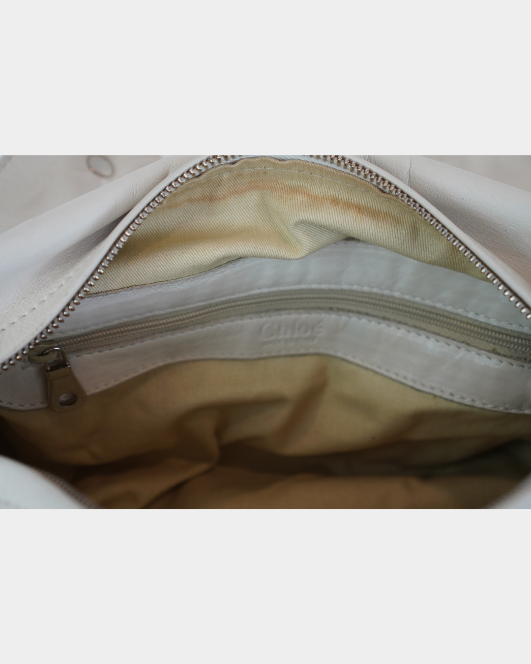 Chloé Silverado Cream Shoulder Bag