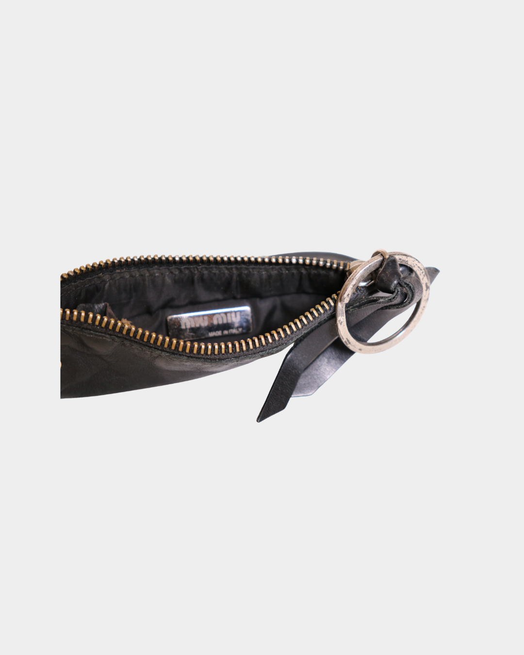 Miu Miu Ruffle Card Holder Key Pouch
