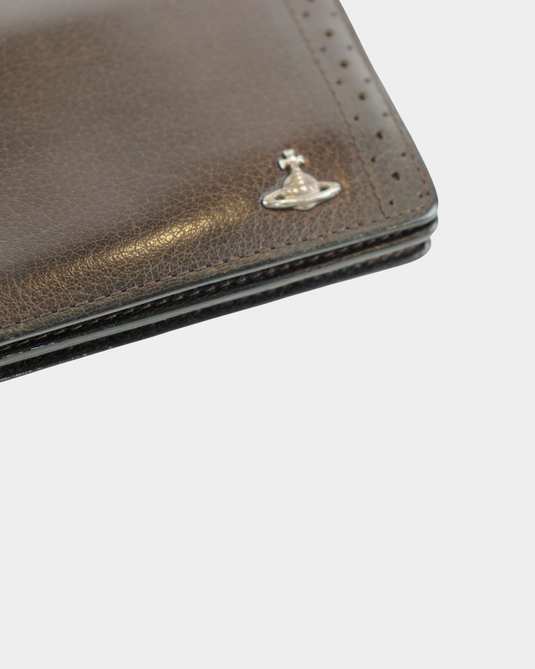 Vivienne Westwood Brown Leather Orb Wallet