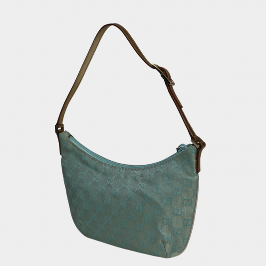 Gucci Iridescent Baby Blue Monogram Shoulder Bag