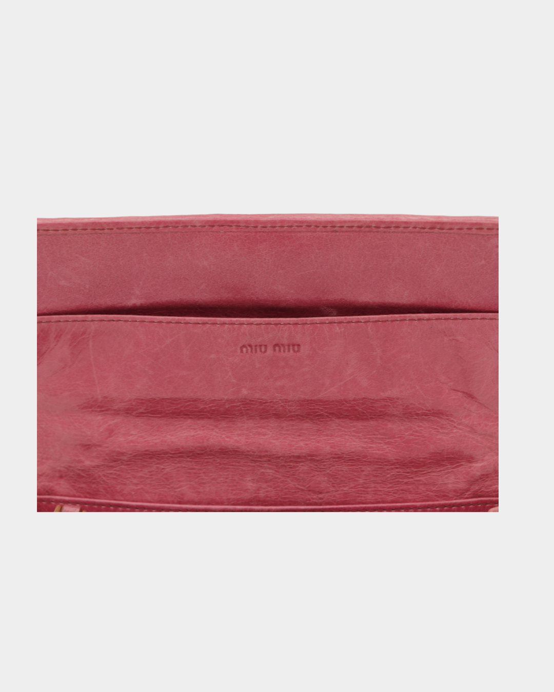 Miu Miu Matlasse Pink Wallet