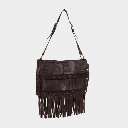 dolce & gabbana fringe shoulder bag