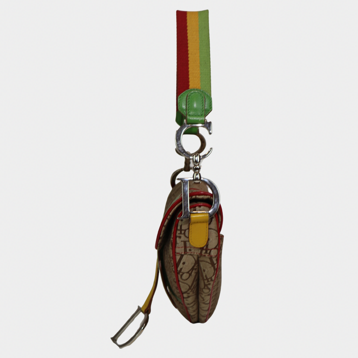 Christian Dior Diorissimo Rasta Saddle Bag