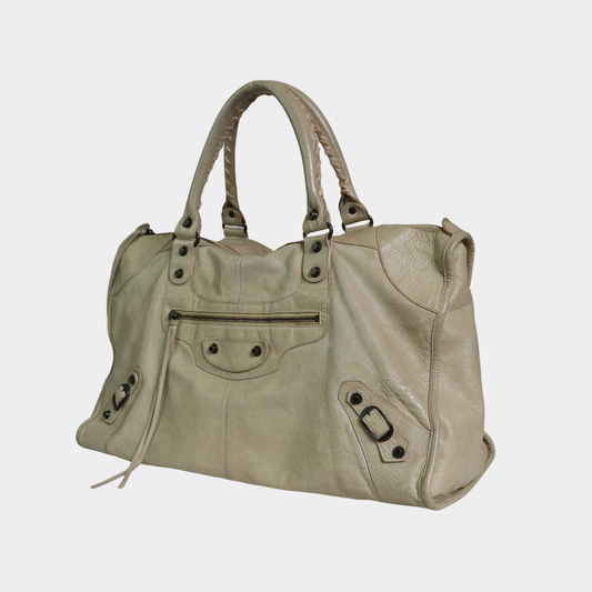 Balenciaga Cream City Bag Large