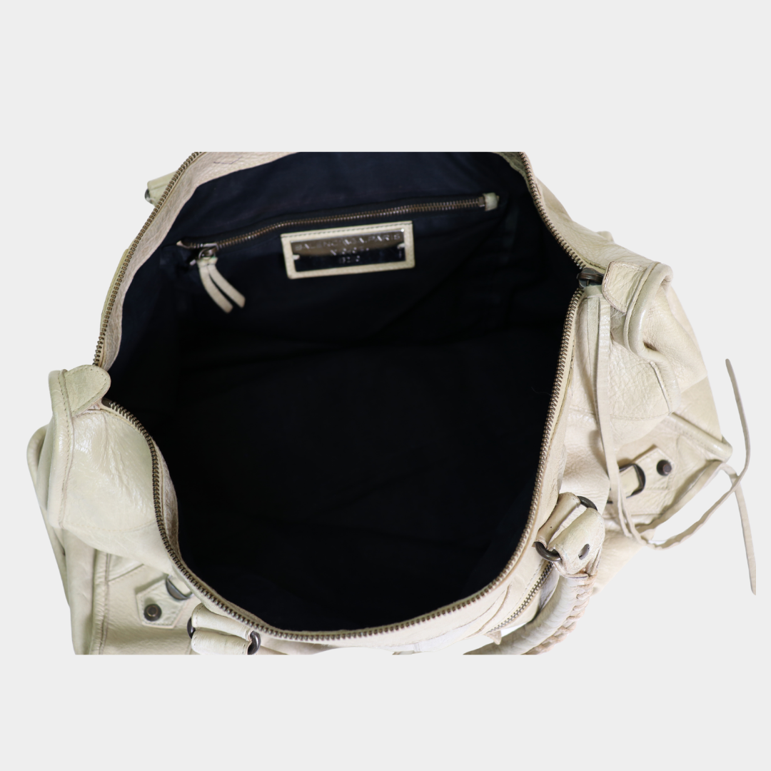 Balenciaga Cream City Bag Large