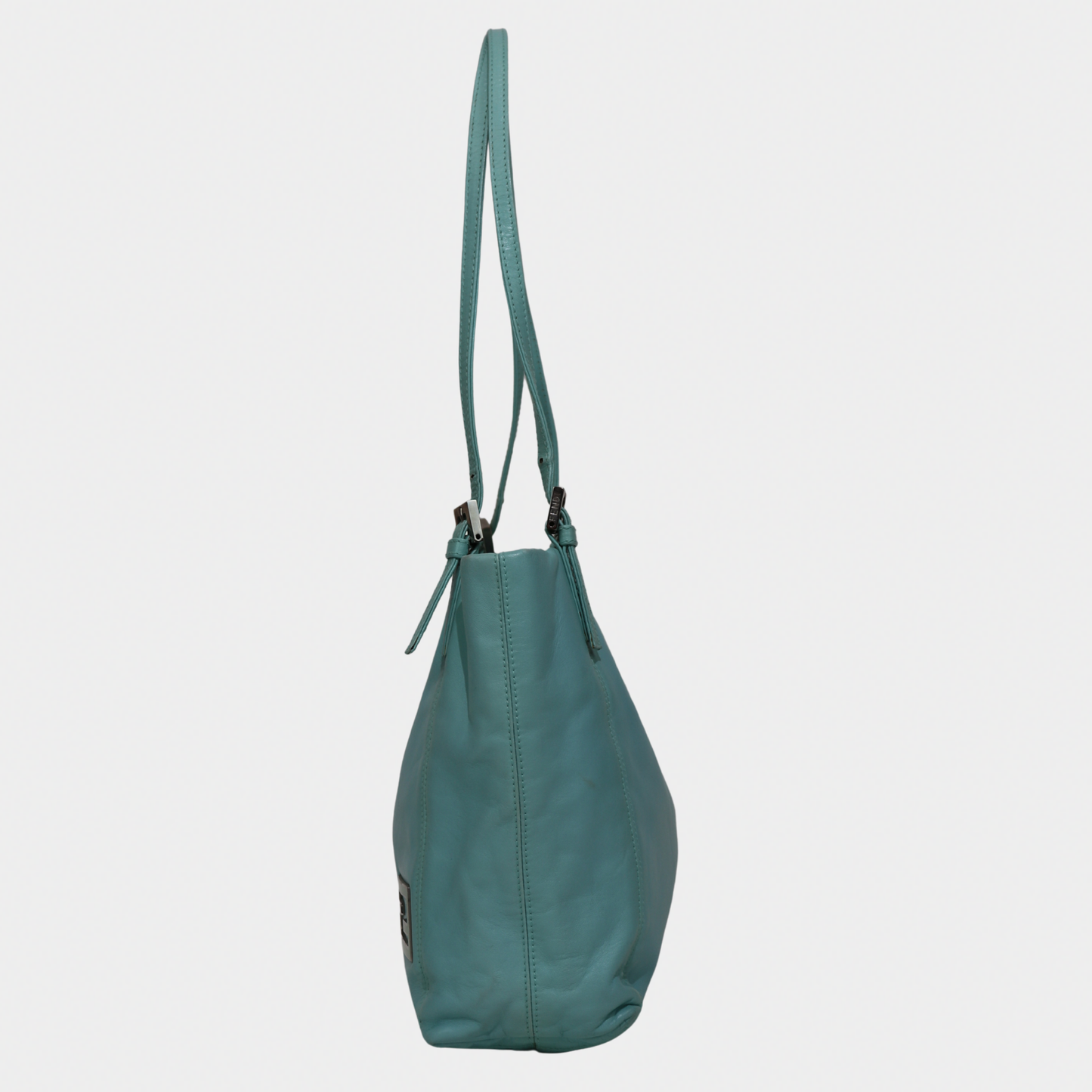 Fendi Tiffany Blue Nappa Mini Tote