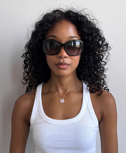 Chanel Mother of Pearl Sunglasses Black