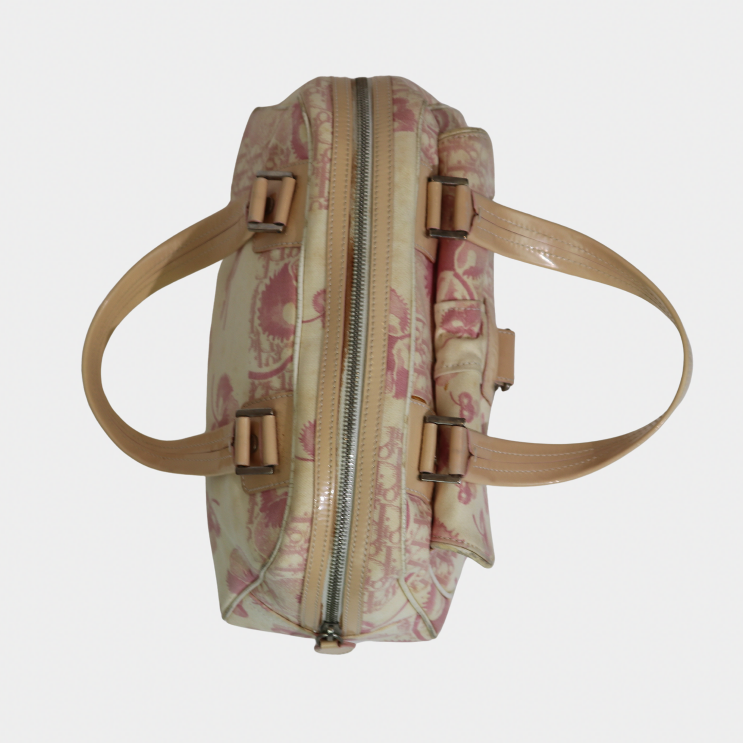 Dior Pink Cherry Diorissimo Mini Bowler Bag