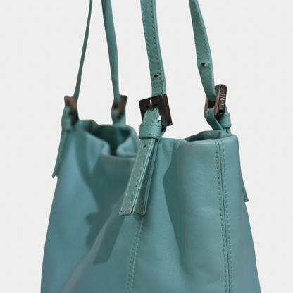 Fendi Tiffany Blue Nappa Mini Tote
