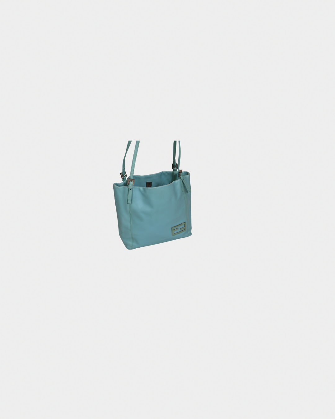 Fendi Tiffany Blue Nappa Mini Tote