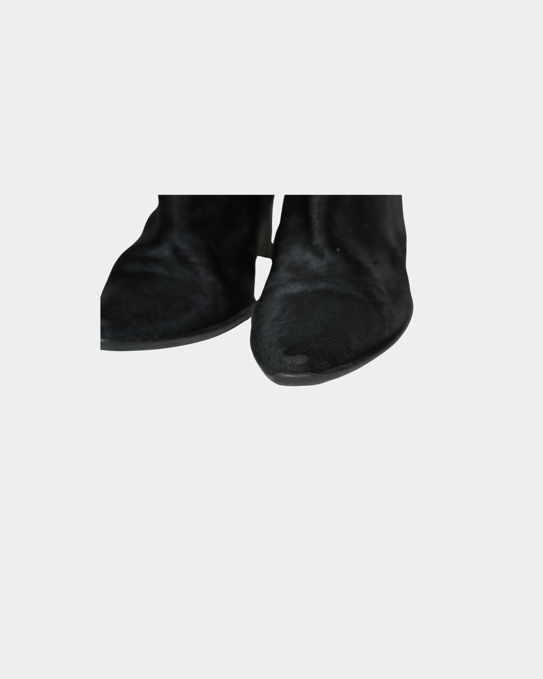 Pony Hair Pointed Boots