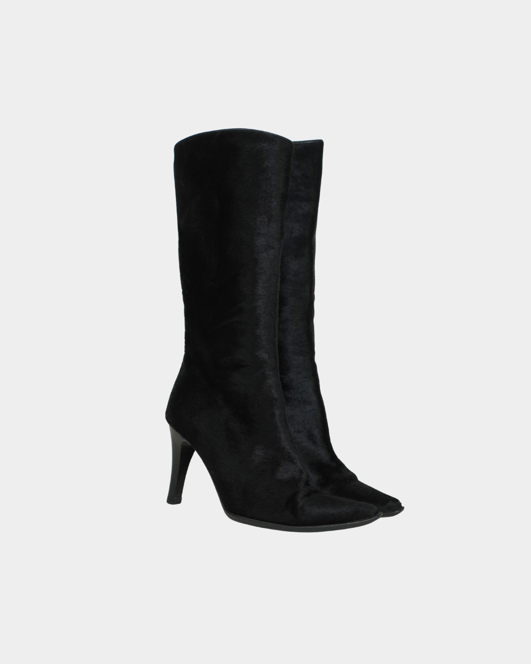 Pony Hair Pointed Boots