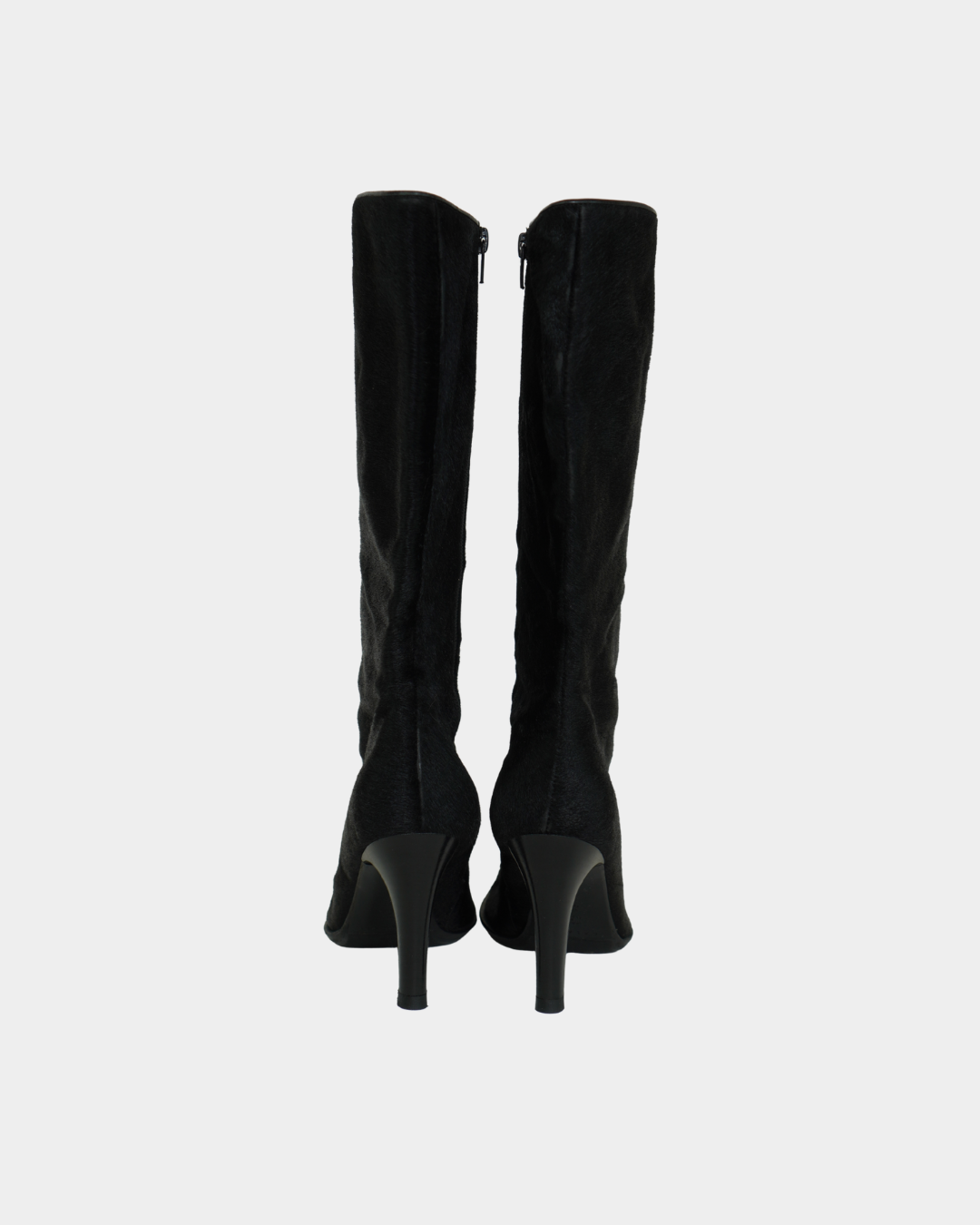 Pony Hair Pointed Boots