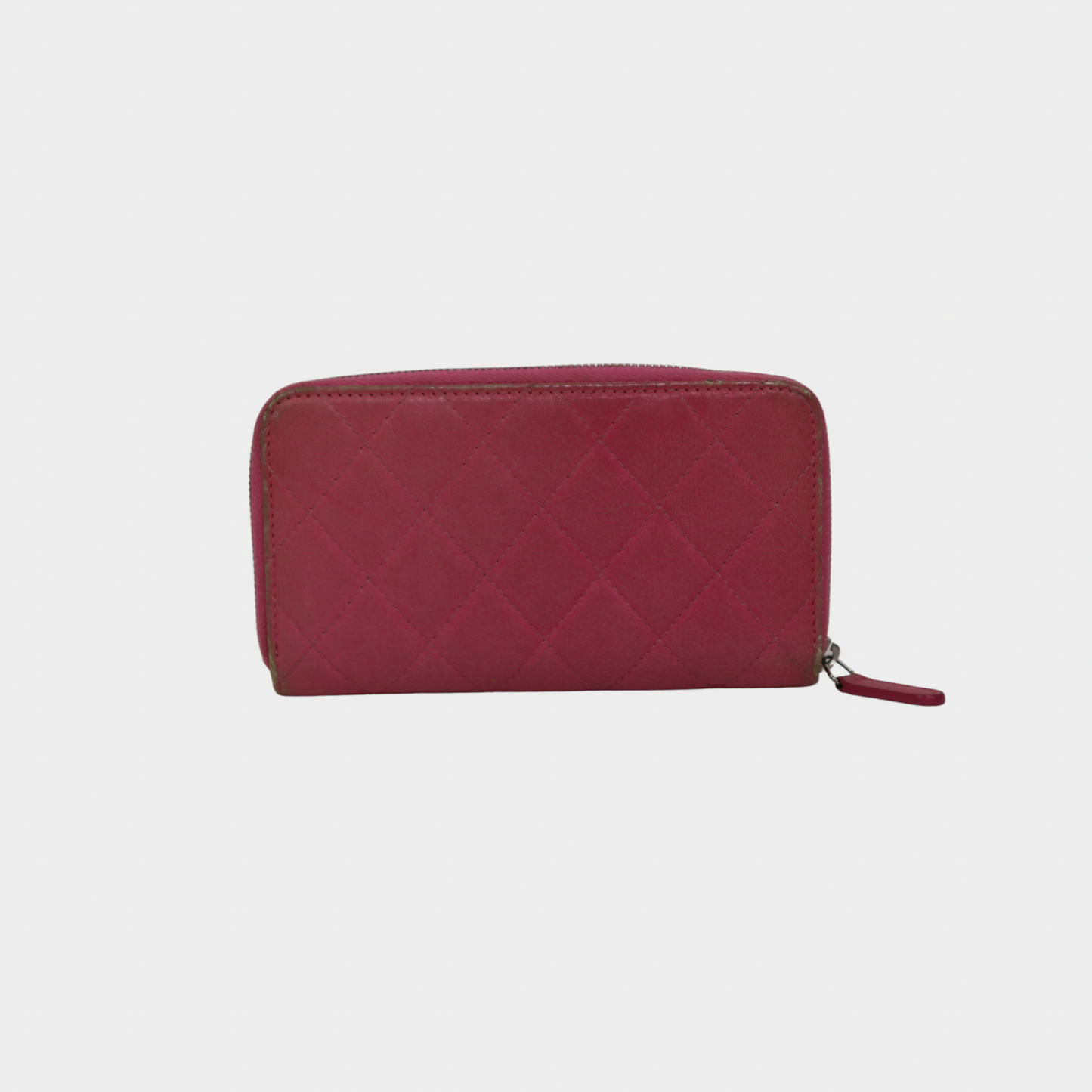 Chanel Pink & White Ombre Quilted Wallet