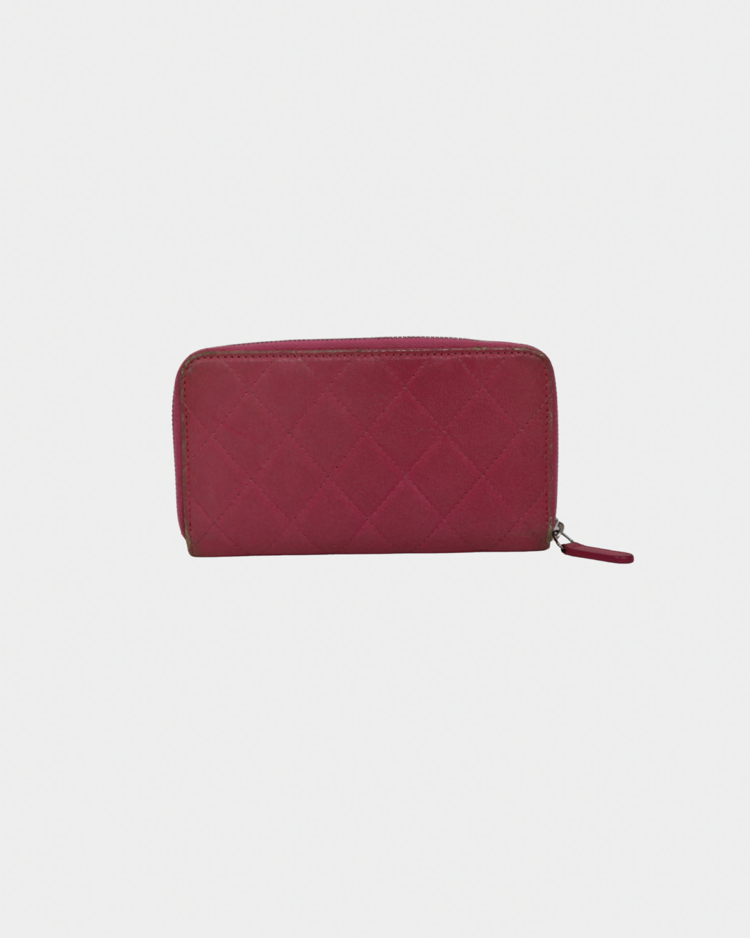 Chanel Pink & White Ombre Quilted Wallet