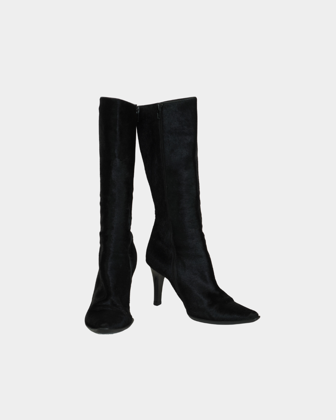 Pony Hair Pointed Boots