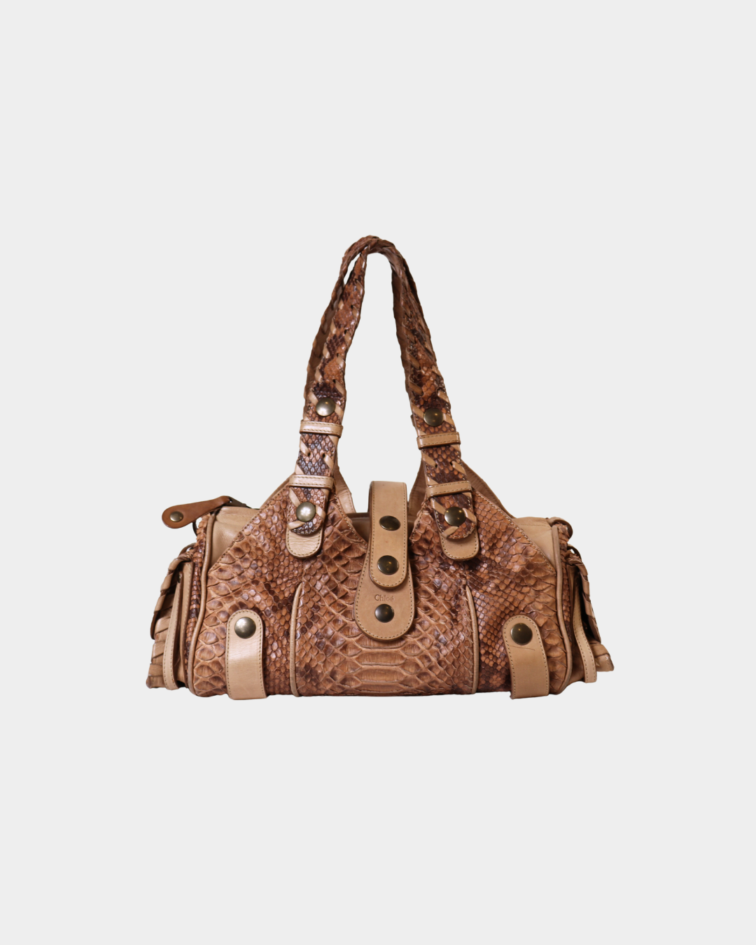 Chloe Beige Python Silverado