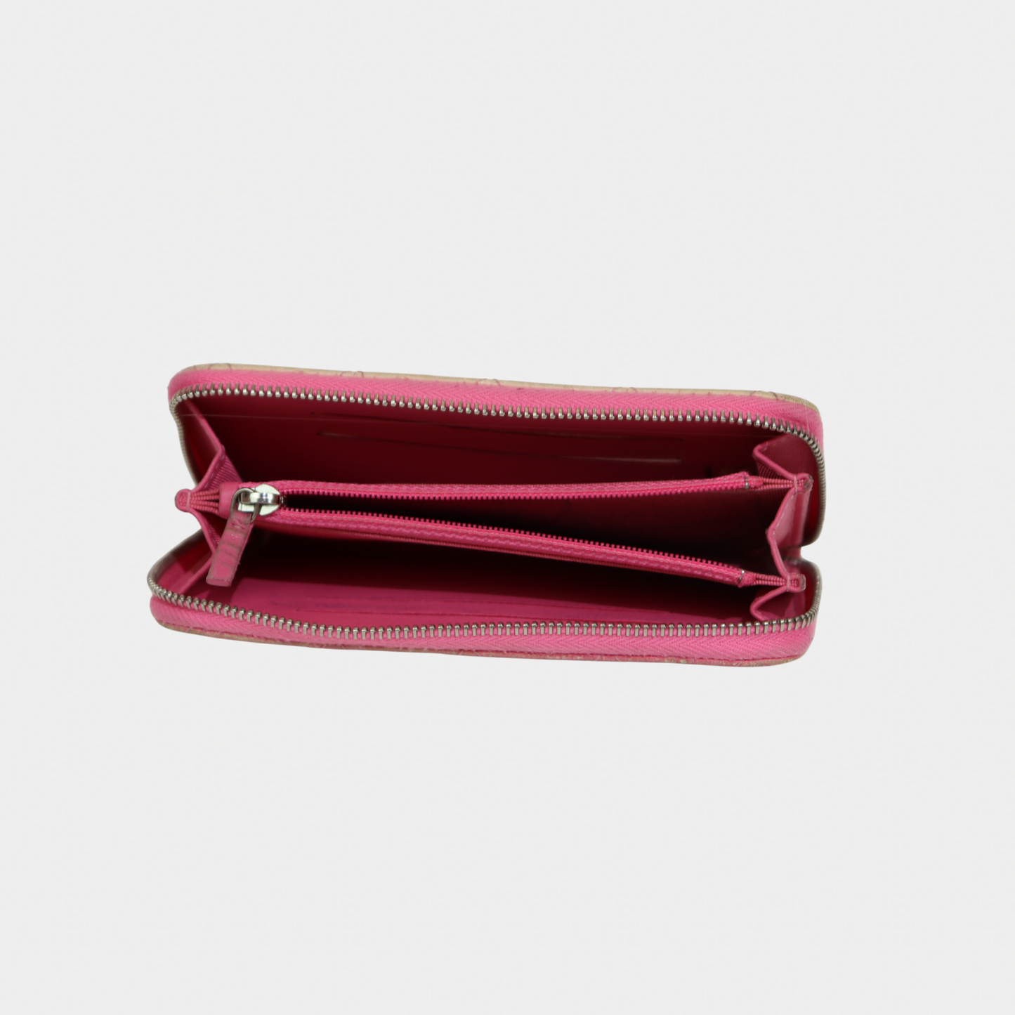 Chanel Pink & White Ombre Quilted Wallet