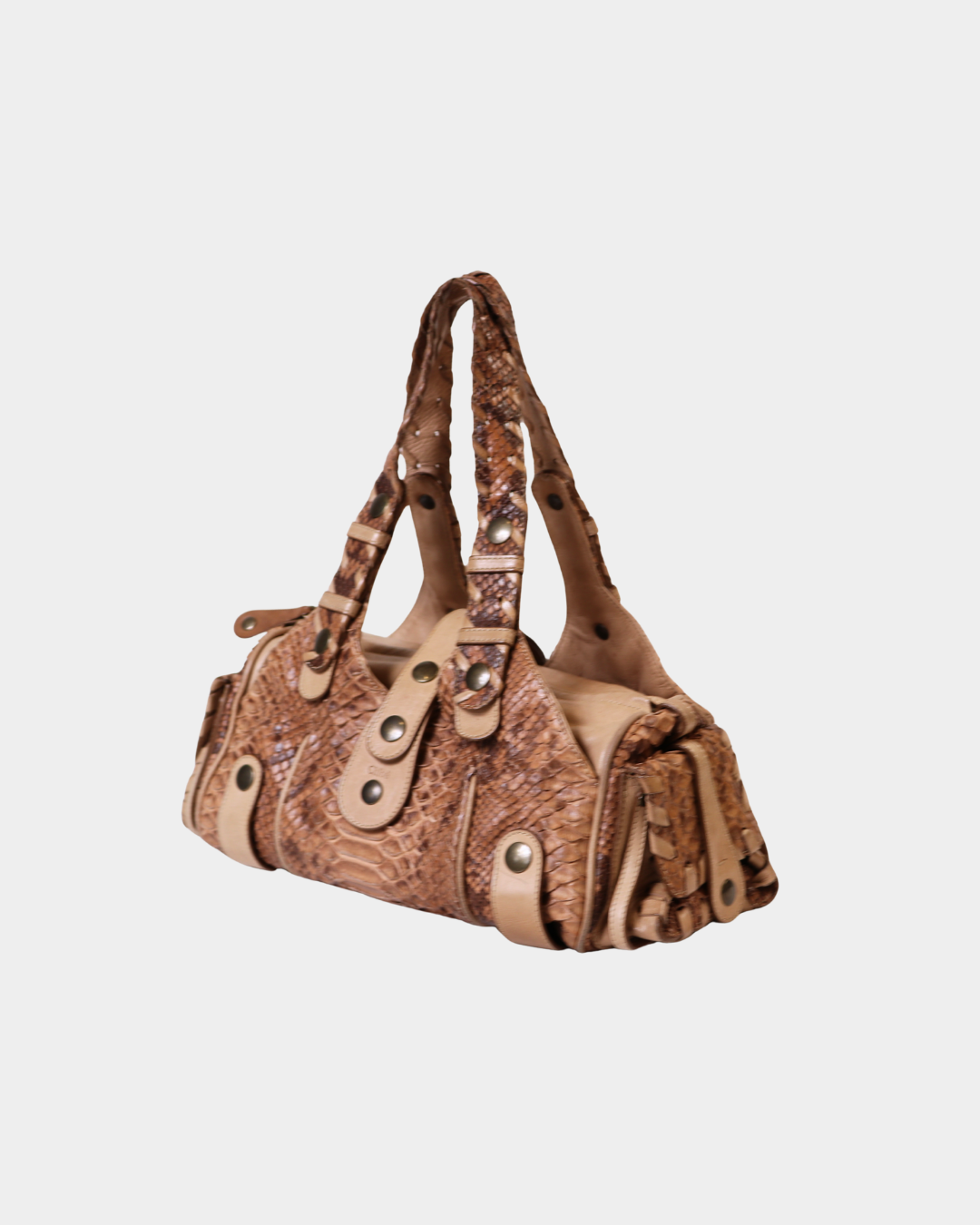 Chloe Beige Python Silverado
