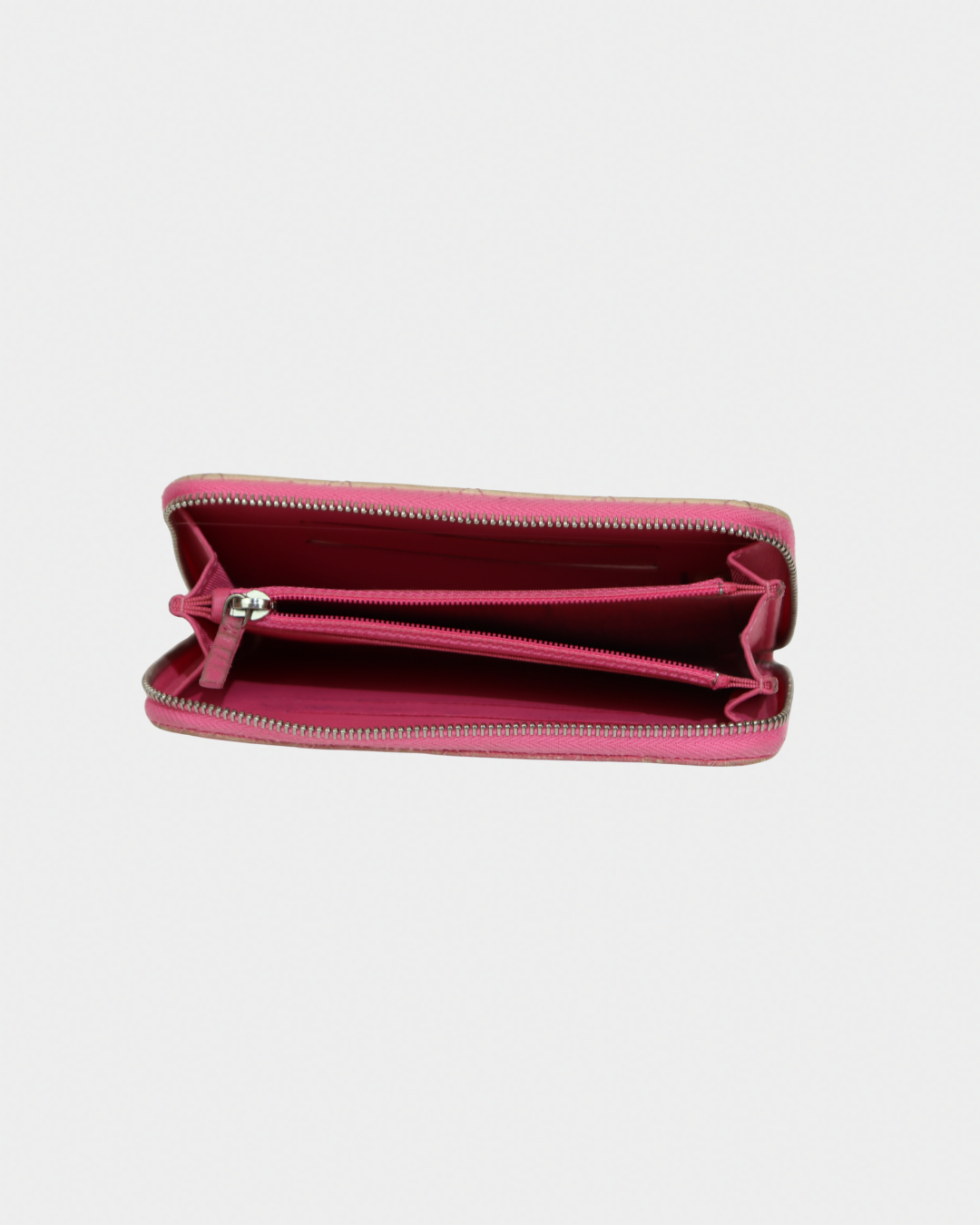Chanel Pink & White Ombre Quilted Wallet