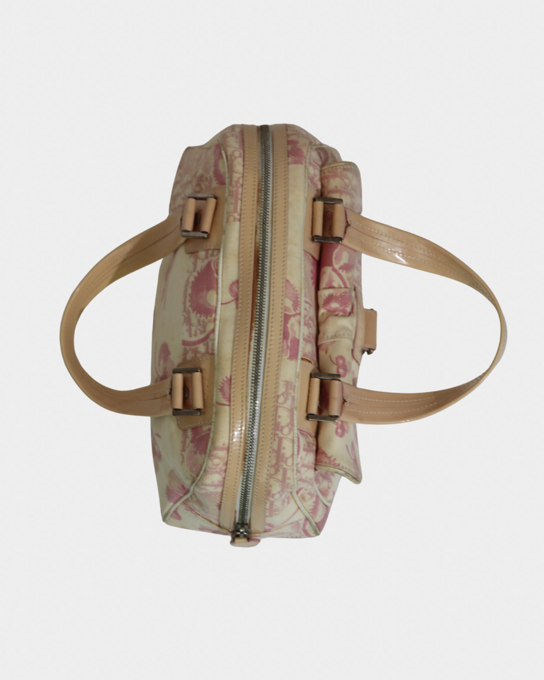 Dior Pink Cherry Diorissimo Mini Bowler Bag