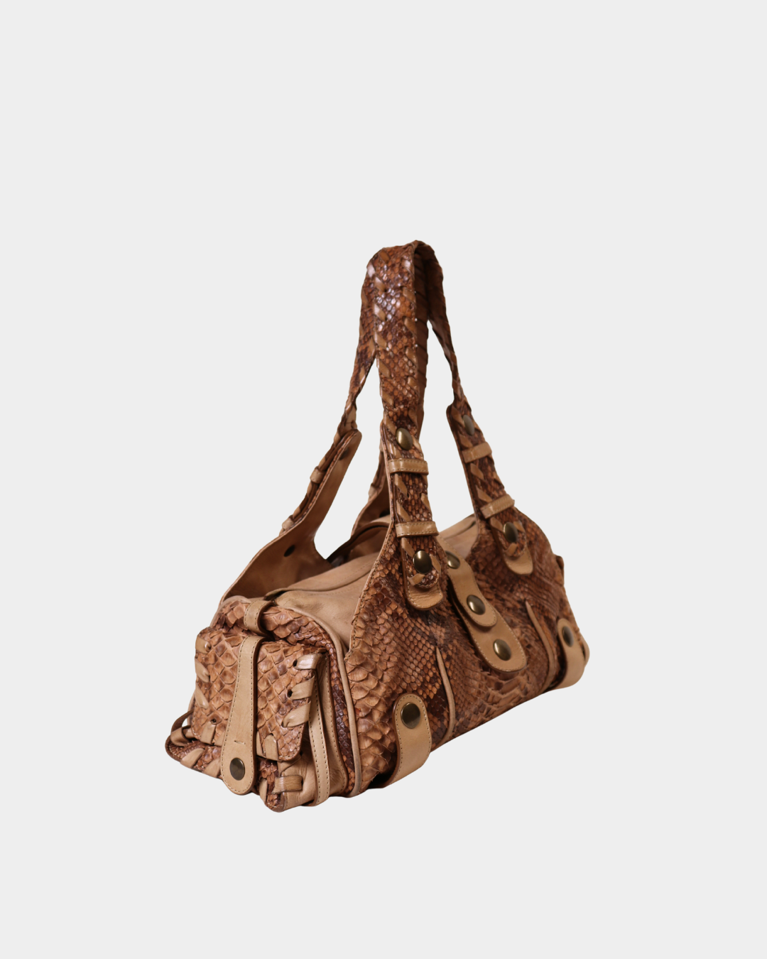 Chloe Beige Python Silverado
