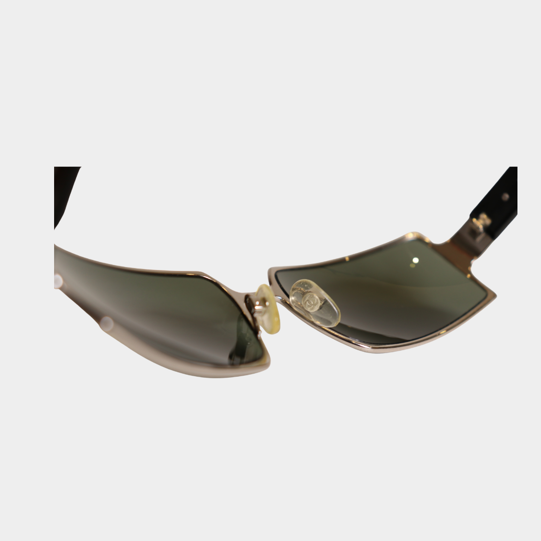 Chanel Vintage Metal Frame Sunglasses