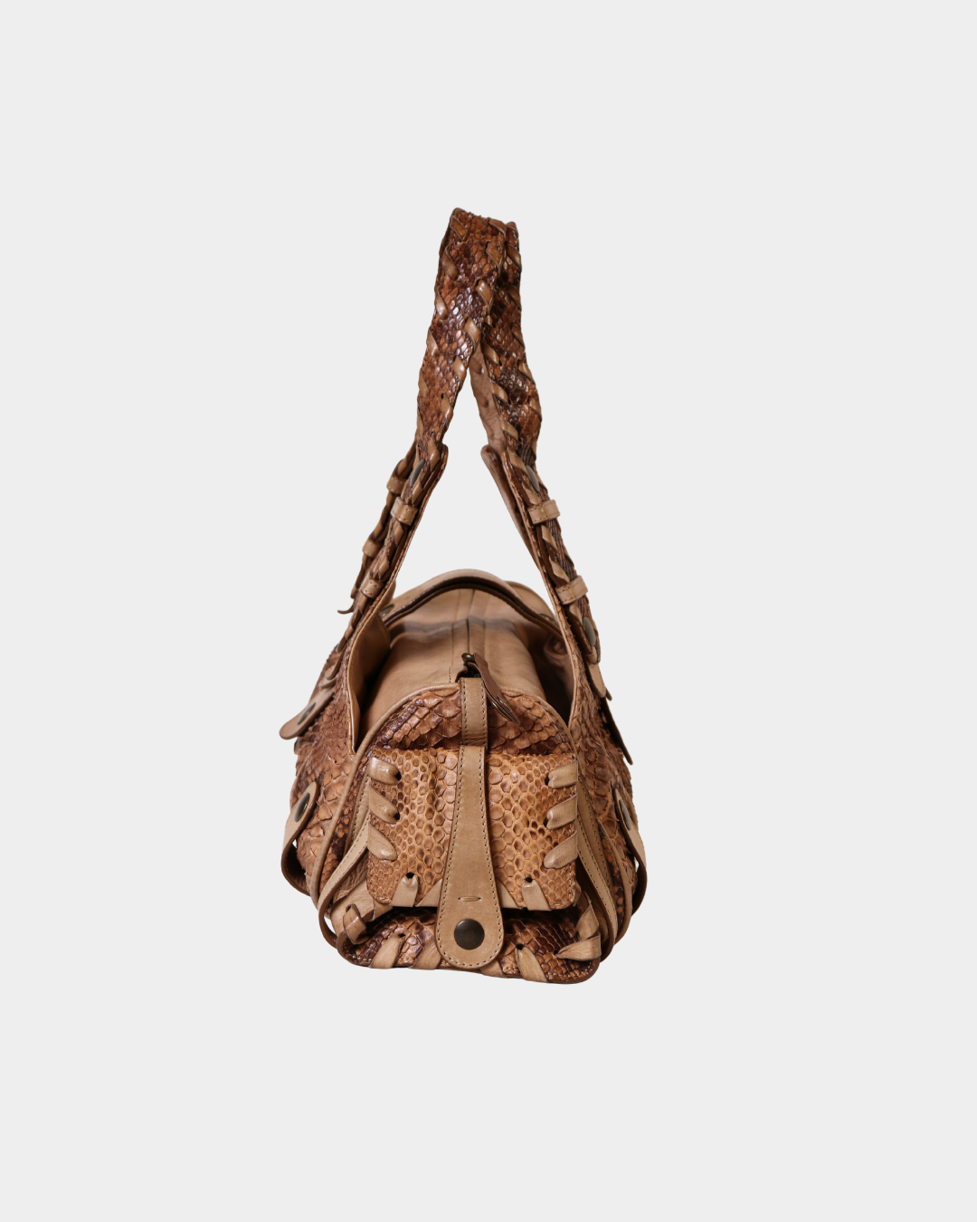 Chloe Beige Python Silverado