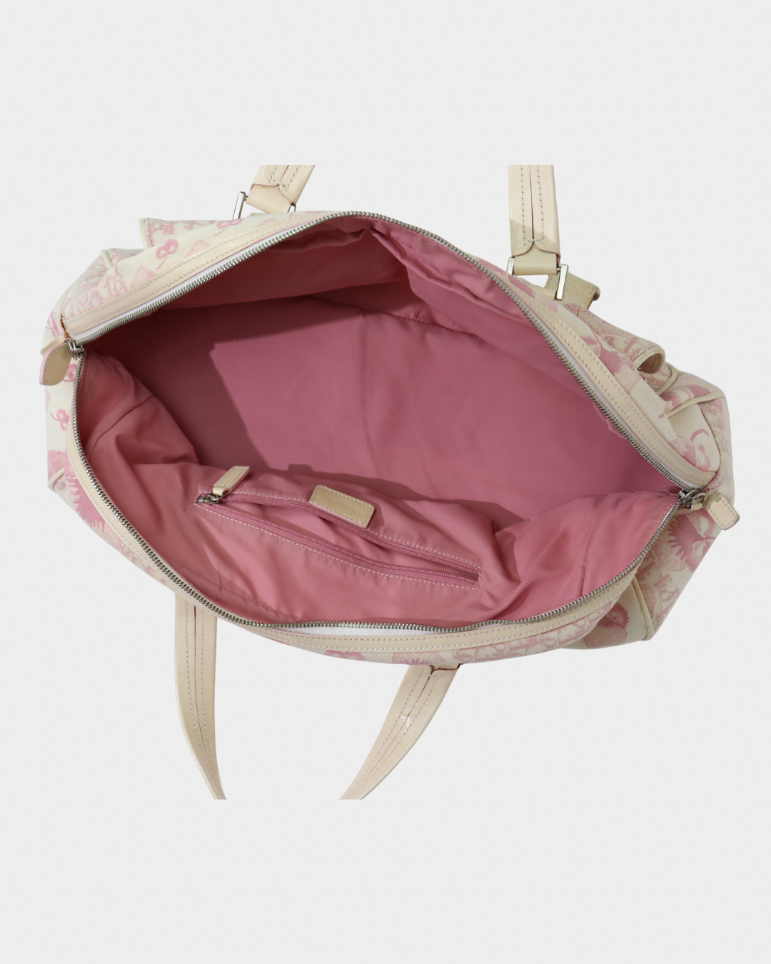Dior Pink Cherry Diorissimo Large Bowler Bag