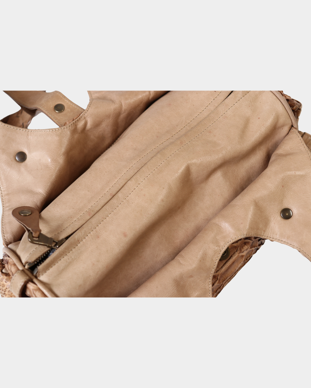 Chloe Beige Python Silverado