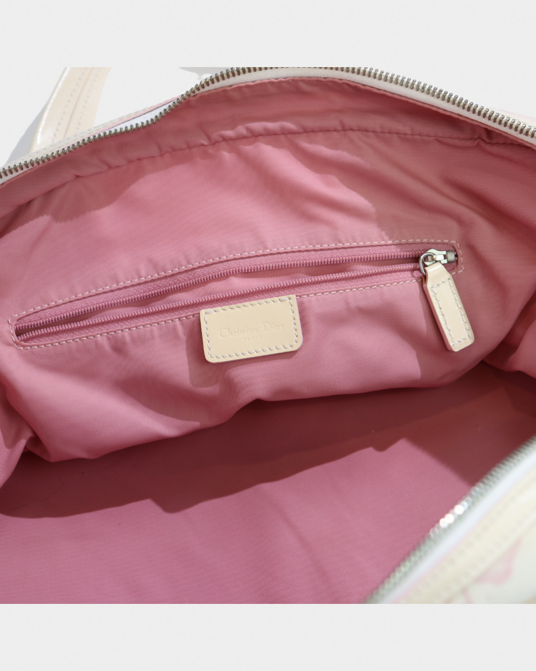 Dior Pink Cherry Diorissimo Large Bowler Bag