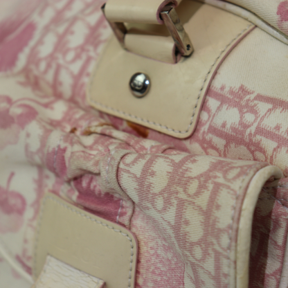 Dior Pink Cherry Diorissimo Large Bowler Bag