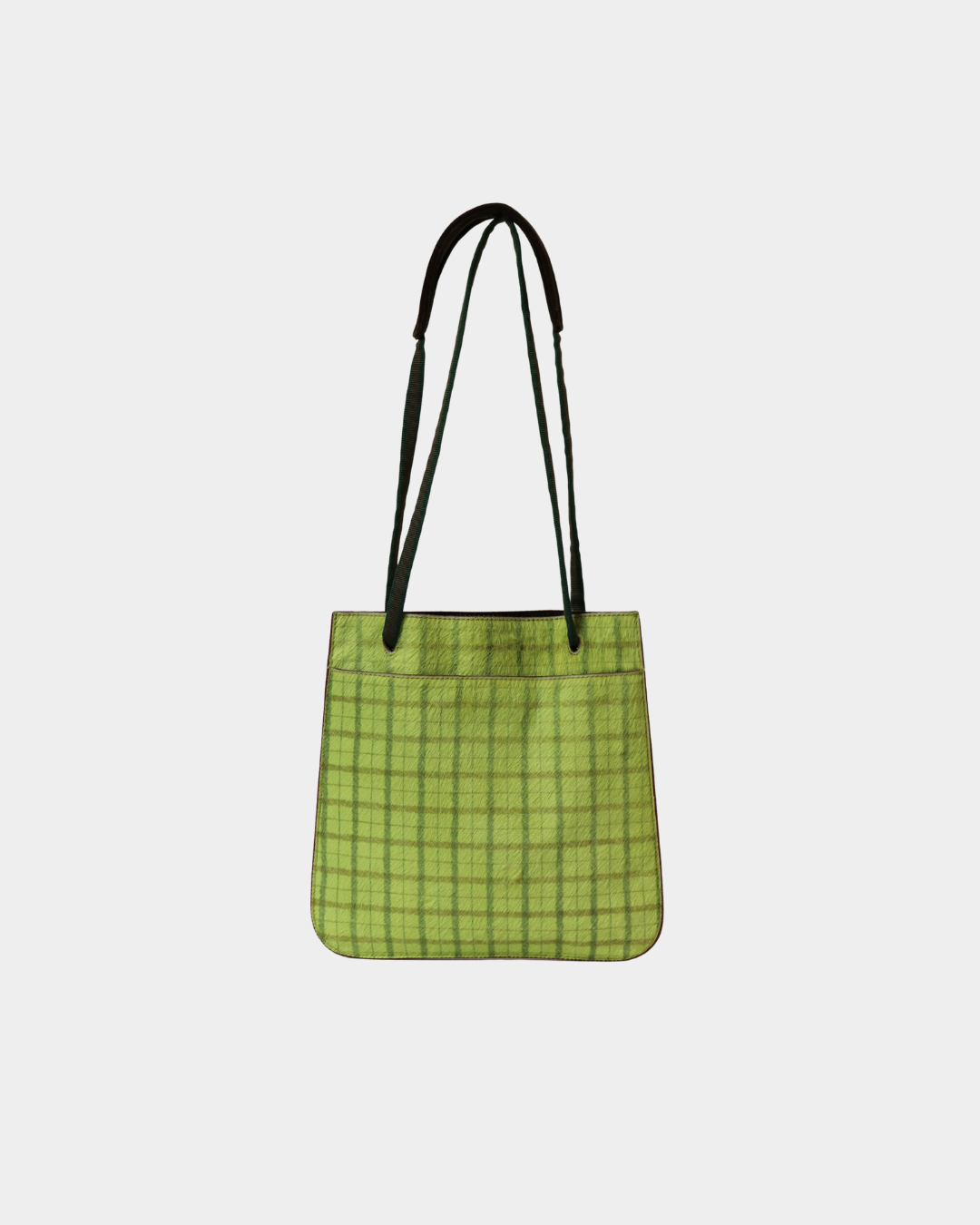 Miu miu FW/1999 Plaid Pony Hair Bag
