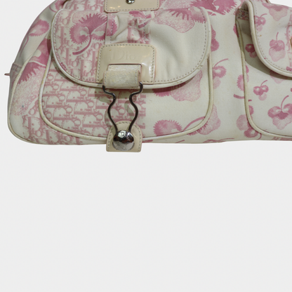 Dior Pink Cherry Diorissimo Large Bowler Bag