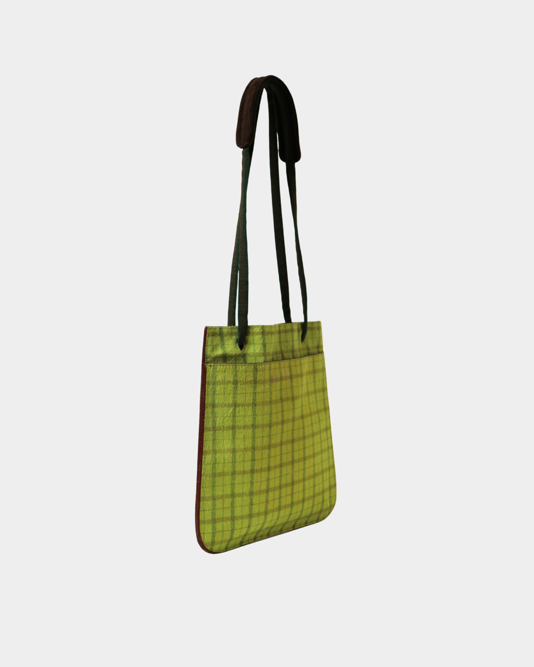 Miu miu FW/1999 Plaid Pony Hair Bag