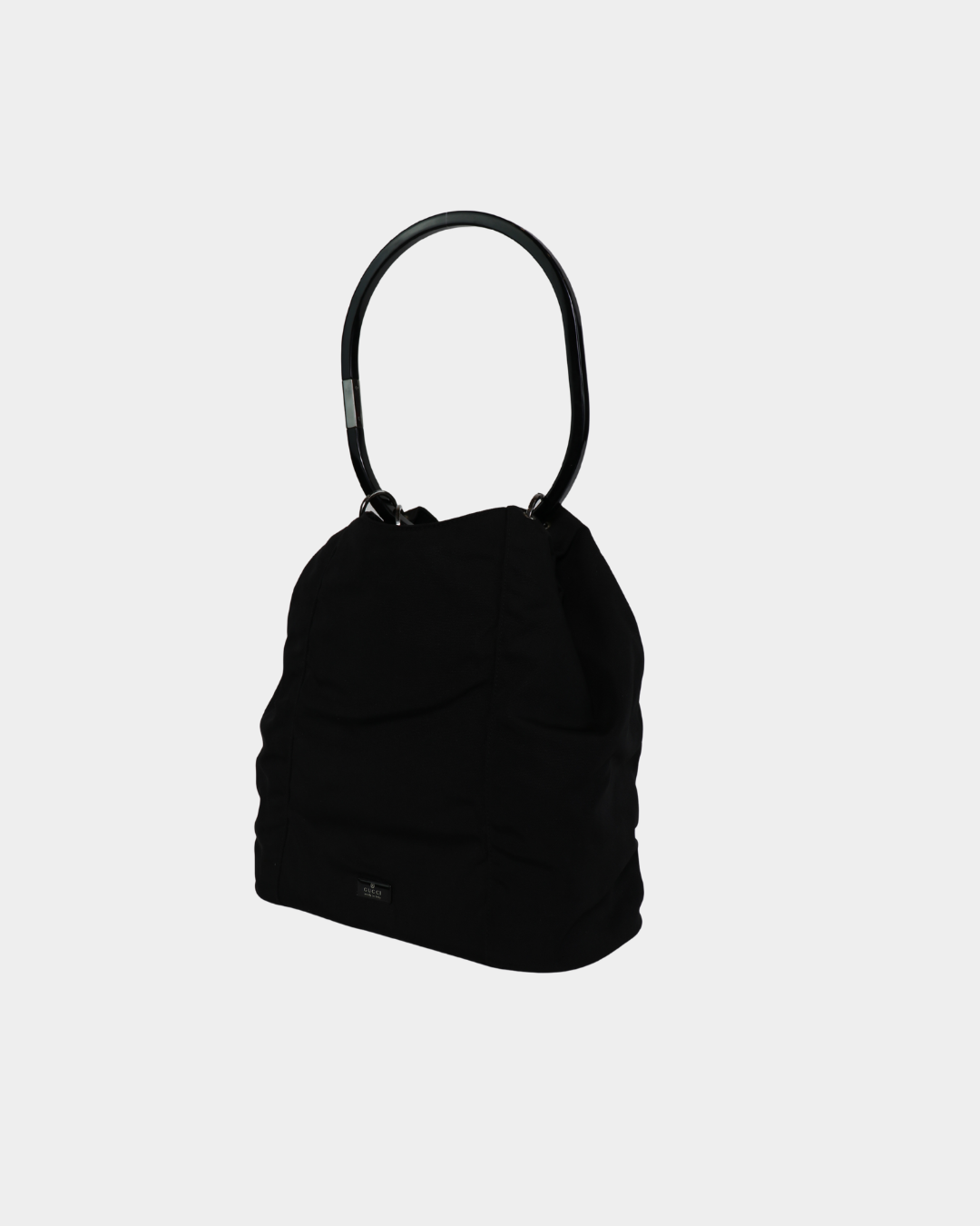 Gucci F/W 1999 Tom Ford Black Nylon Curtain Bag