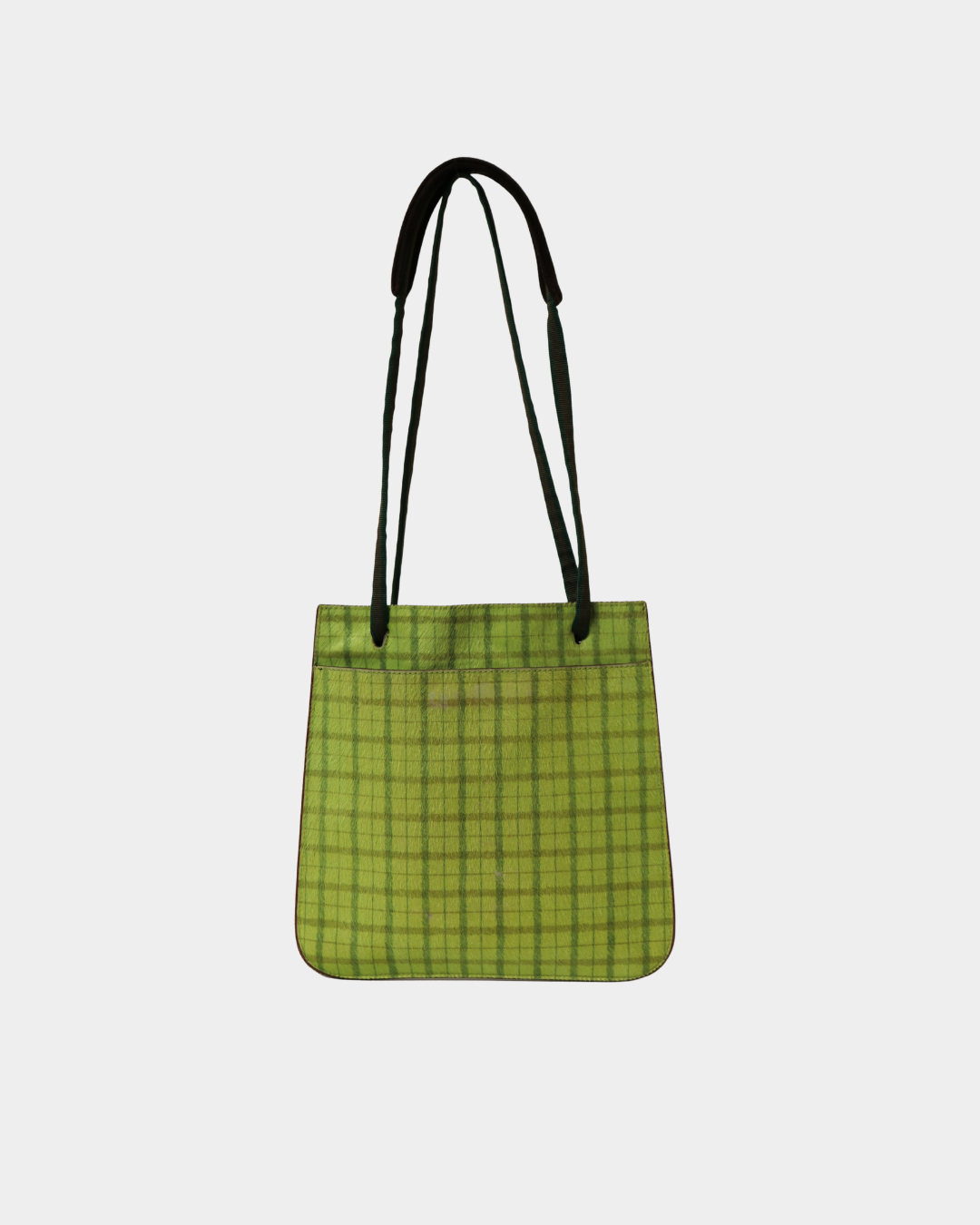Miu miu FW/1999 Plaid Pony Hair Bag