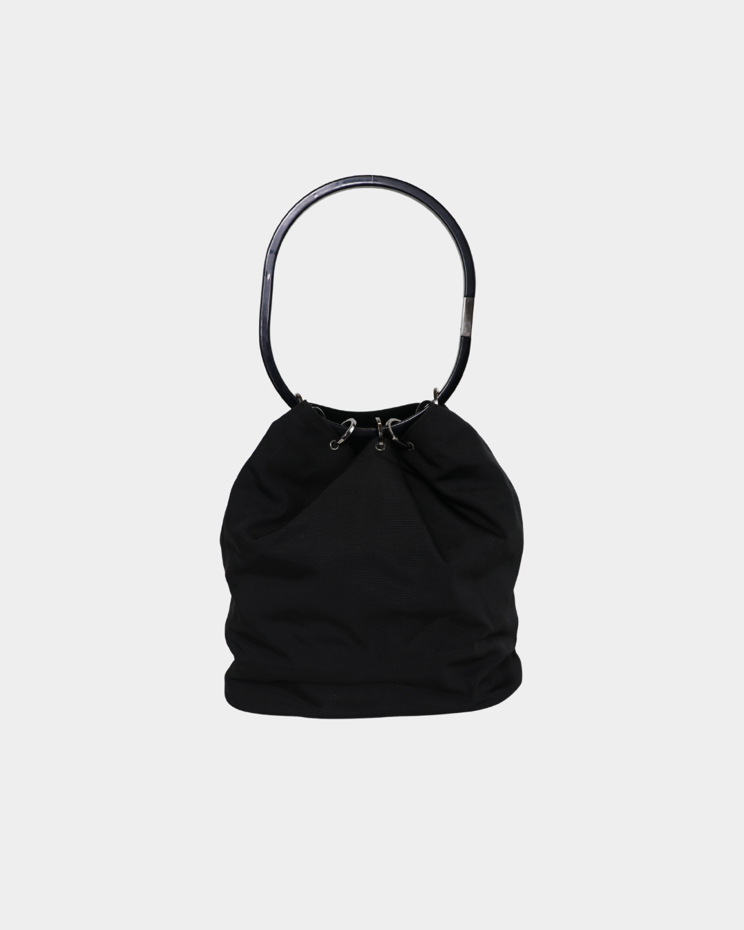Gucci F/W 1999 Tom Ford Black Nylon Curtain Bag