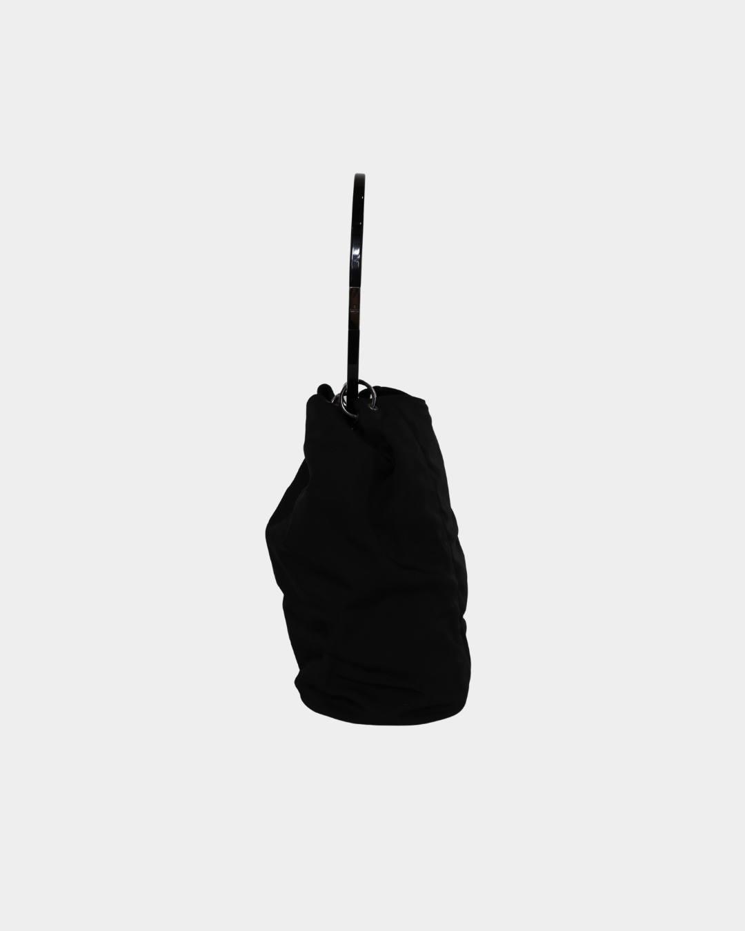 Gucci F/W 1999 Tom Ford Black Nylon Curtain Bag