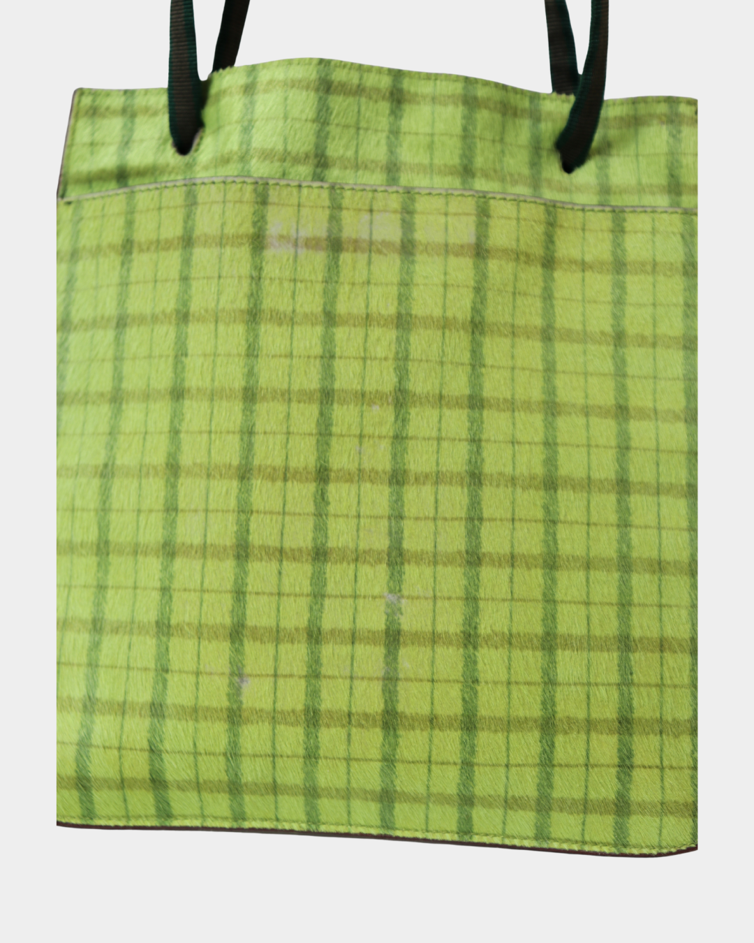 Miu miu FW/1999 Plaid Pony Hair Bag