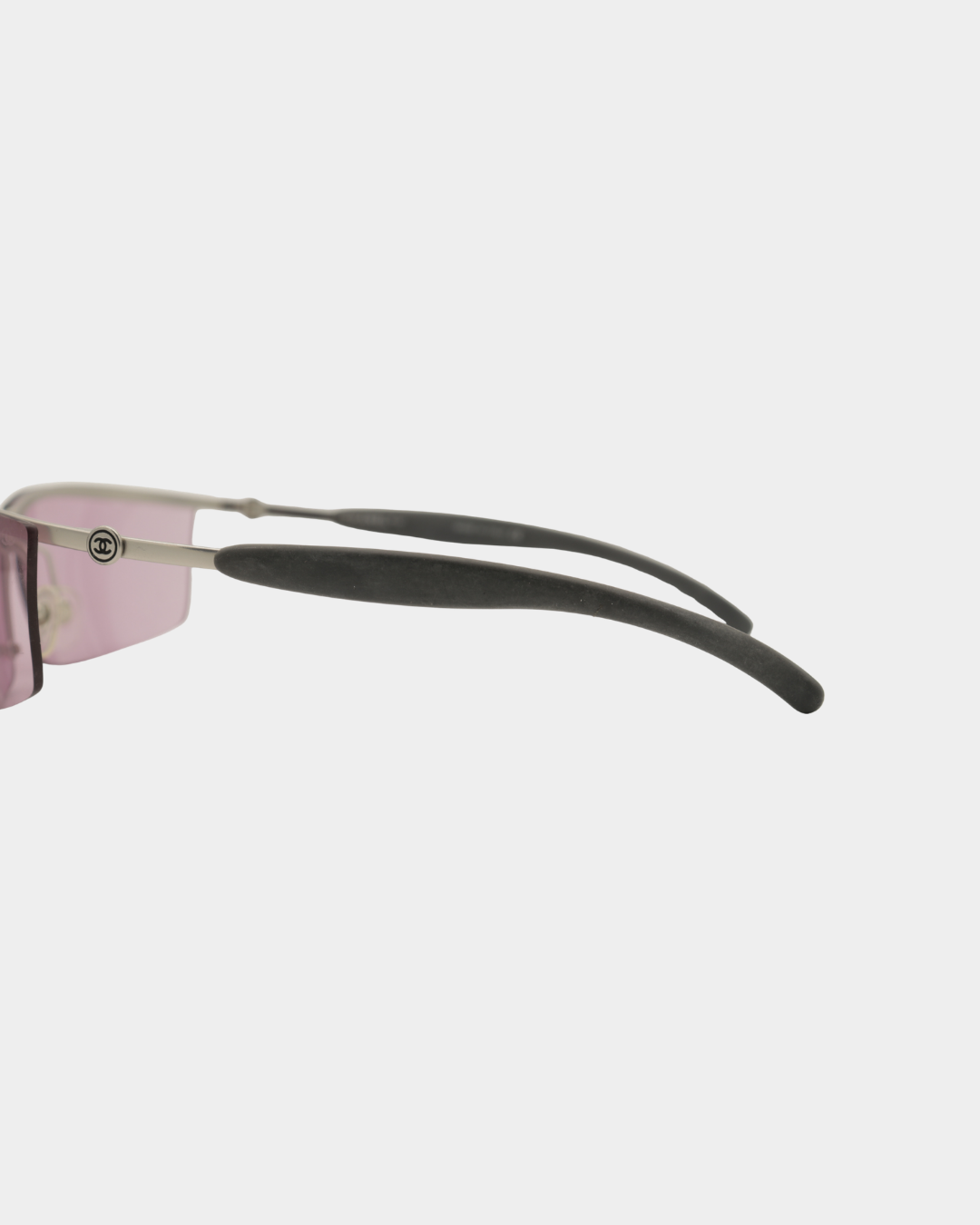 Chanel 4008 Half Rim Pink Sunglasses