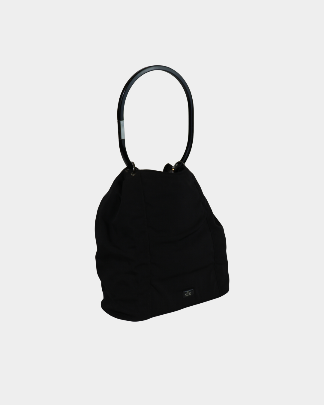 Gucci F/W 1999 Tom Ford Black Nylon Curtain Bag