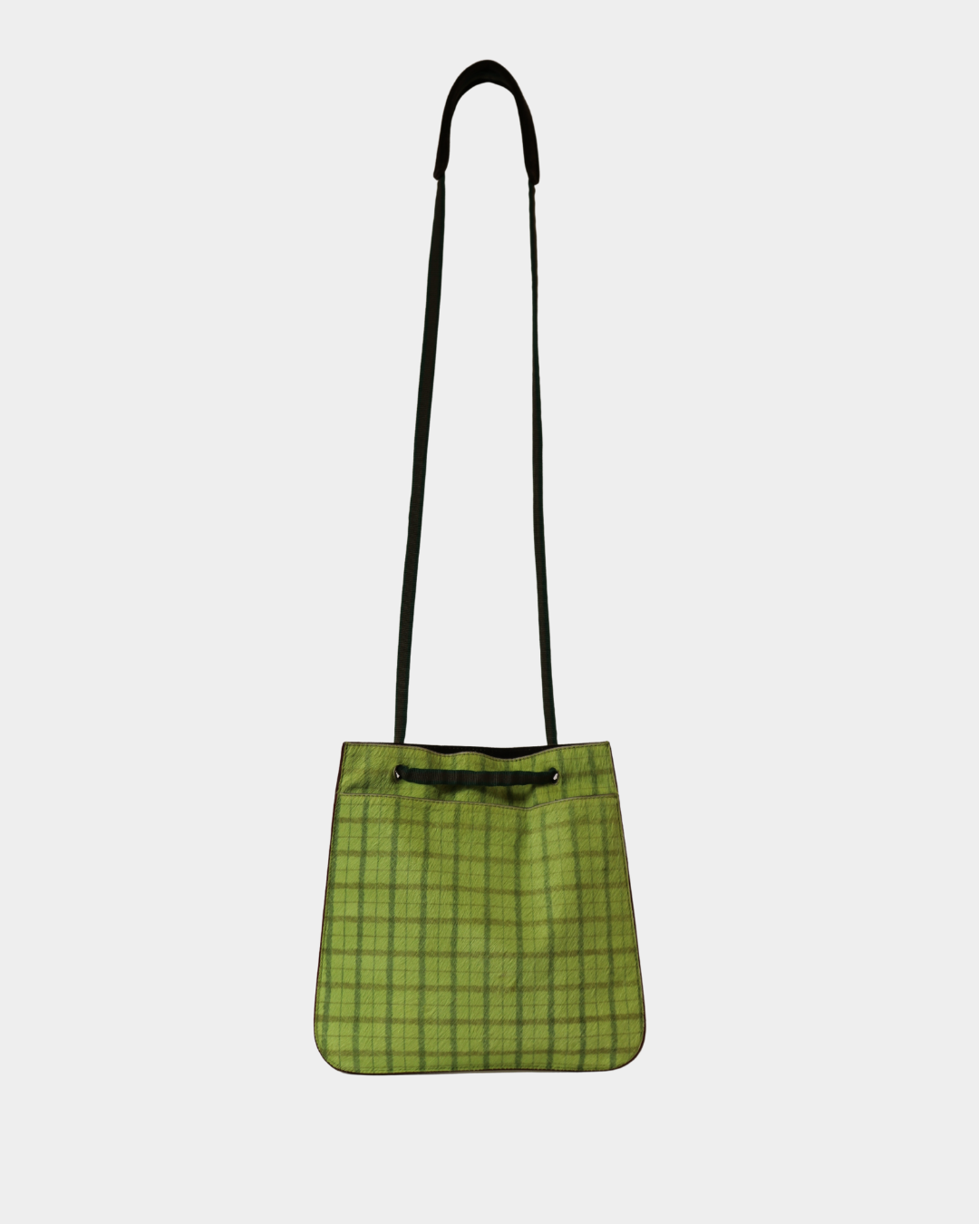 Miu miu FW/1999 Plaid Pony Hair Bag