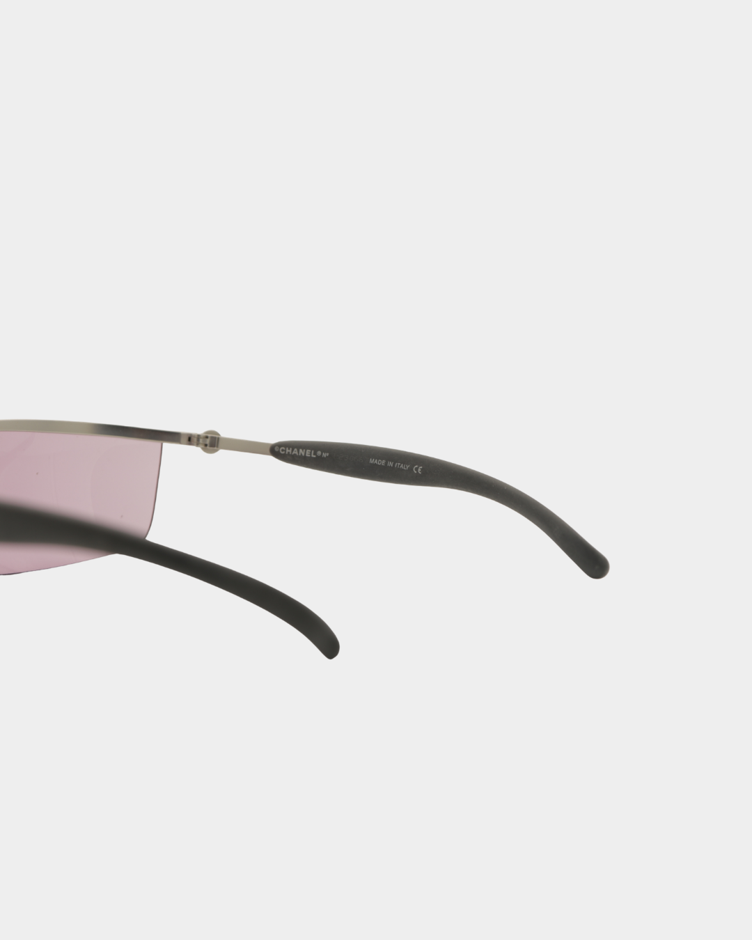 Chanel 4008 Half Rim Pink Sunglasses