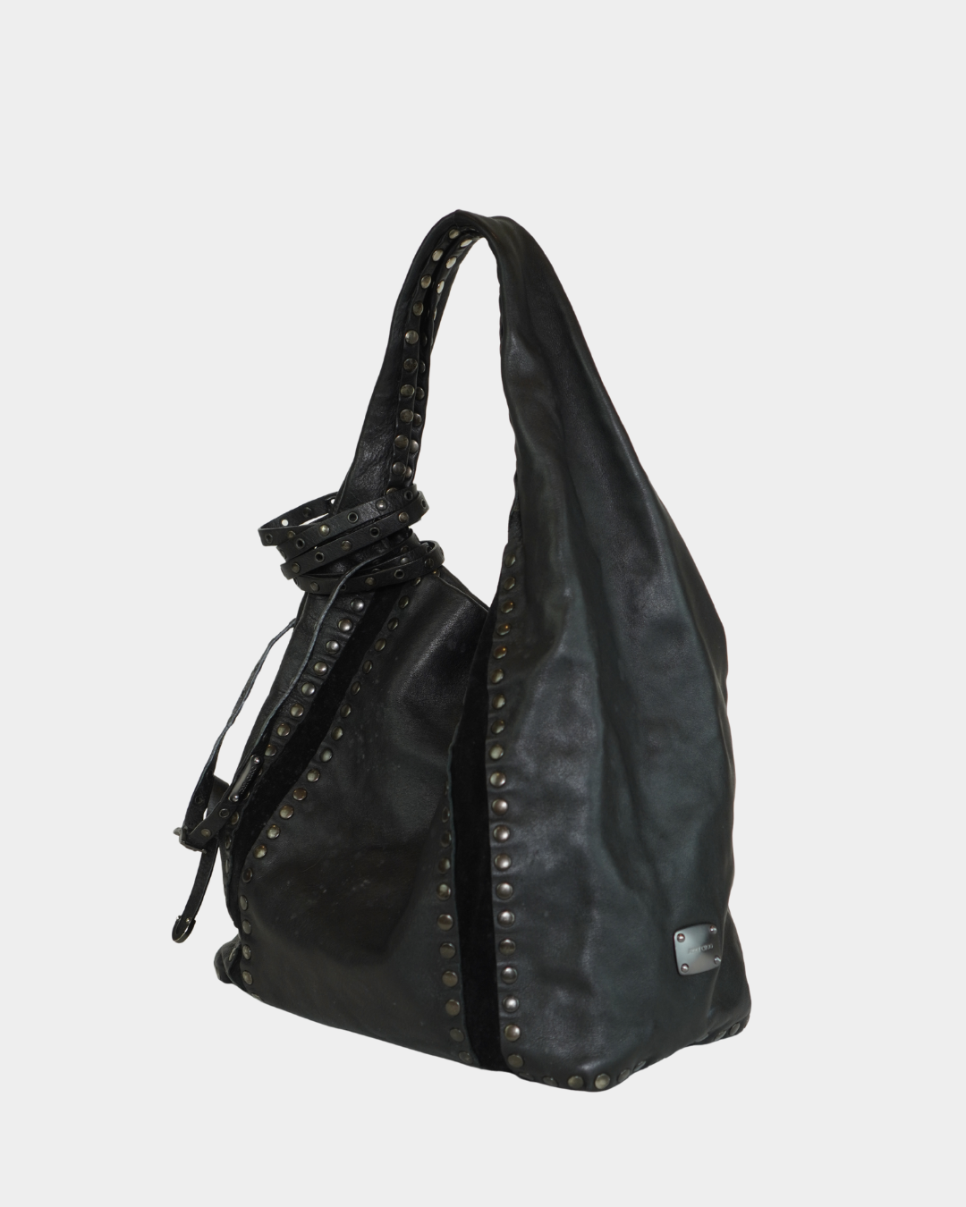 Jimmy Choo Studded Hobo Bag