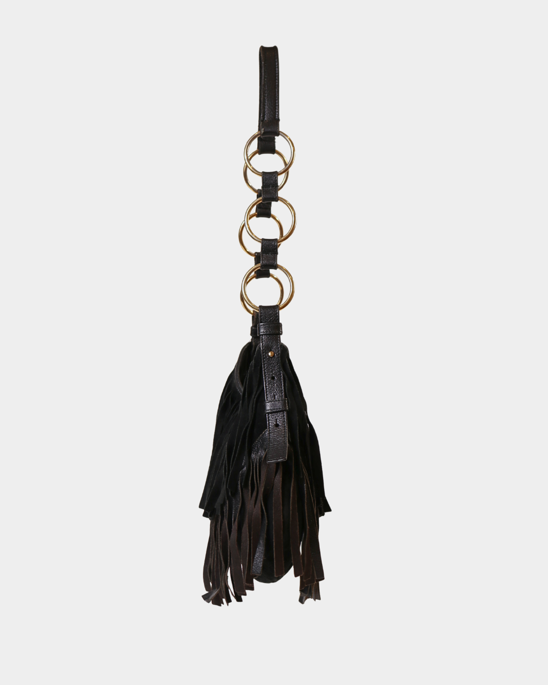 YSL FW/2005 La Boheme Black Suede Shoulder Bag